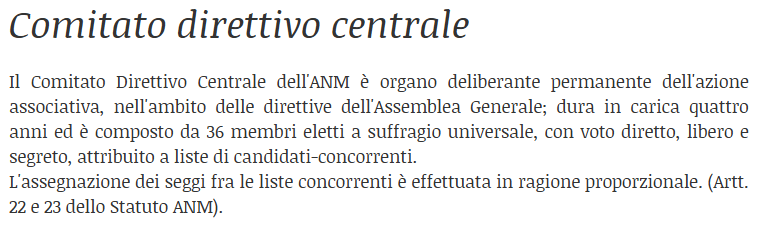 Comitato direttivo centrale dell'Associazione nazionale magistrati